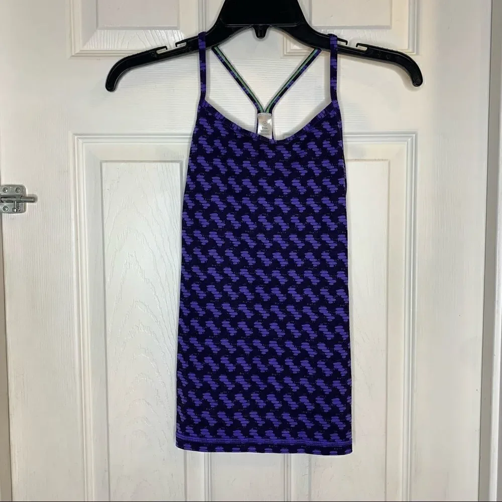 Ivivva tank top purple and black size 12
